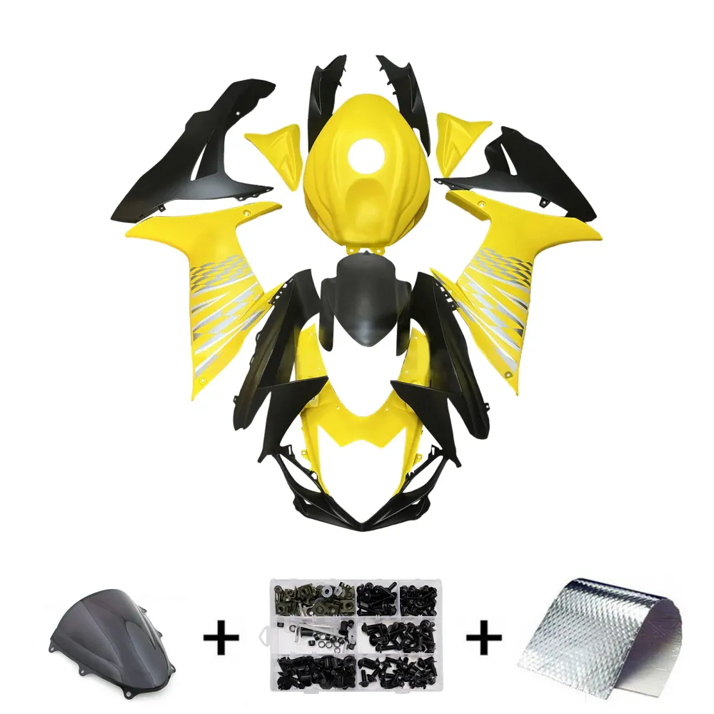 Injeksjon Fairing Kit Bodywork Plast Abs Suzuki GSXR 600/750 2011-2025 K11