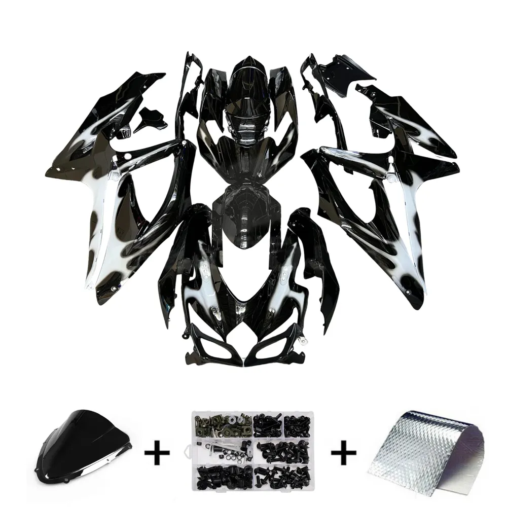 Injeksjon Fairing Kit Bodywork Plastic ABS Suzuki GSXR 600/750 2008-2010 K8