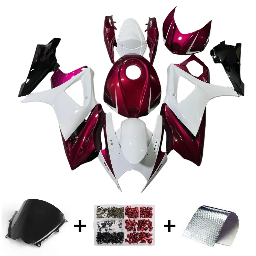 Injeksjon Fairing Kit karosseri plast abs suzuki gsxr1000 2007-2008 K7