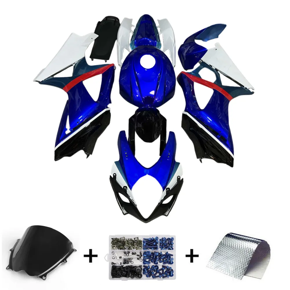 Injeksjon Fairing Kit karosseri plast abs suzuki gsxr1000 2007-2008 K7