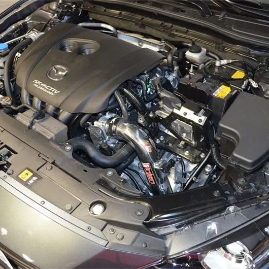 Injen 13-18 Mazda 3 2.0L 4Cyl AT Black Cold Air Intake MR Tech and Air Fusion