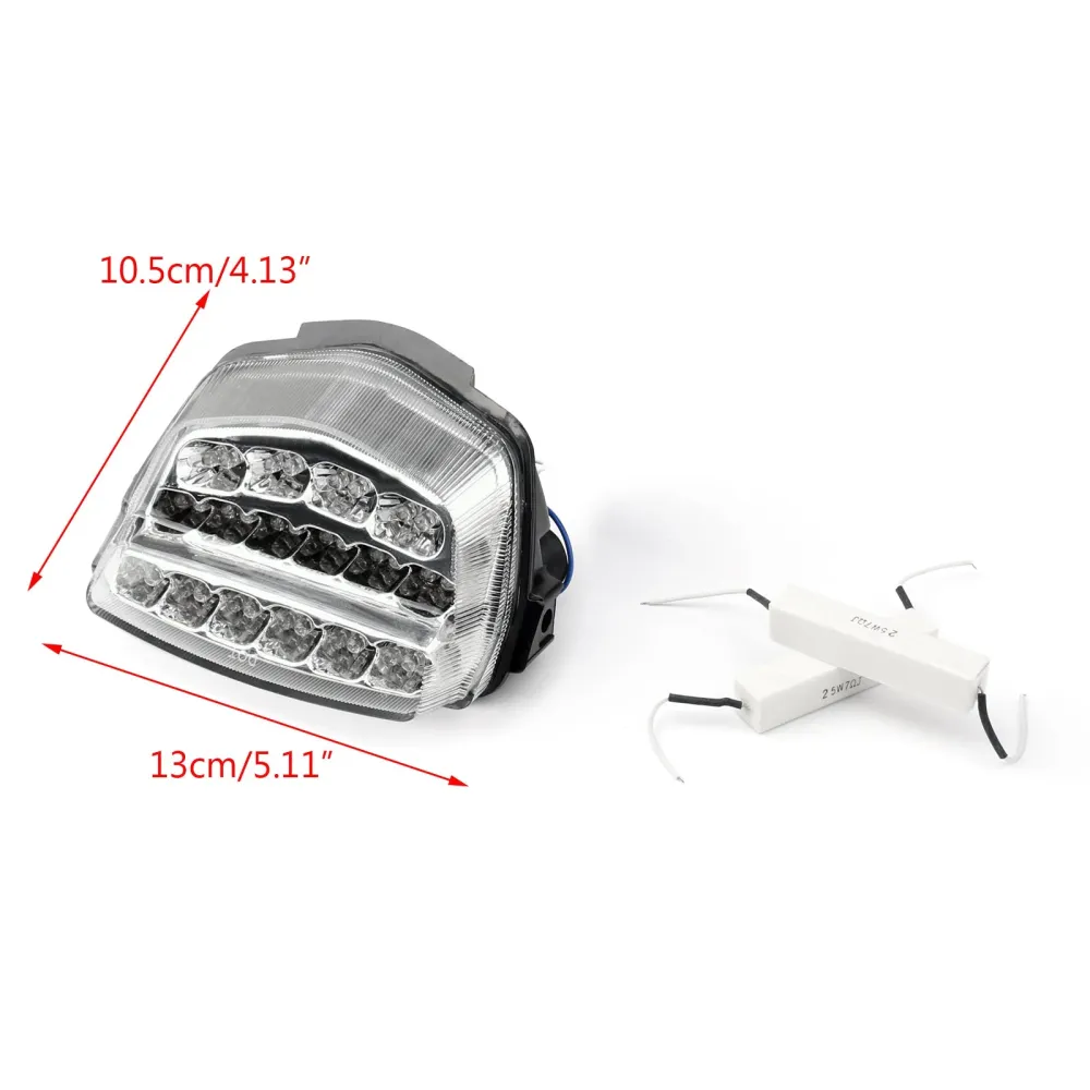 Integrert LED-baklys Honda CBR1000RR (08-2016) 2 Farge generisk