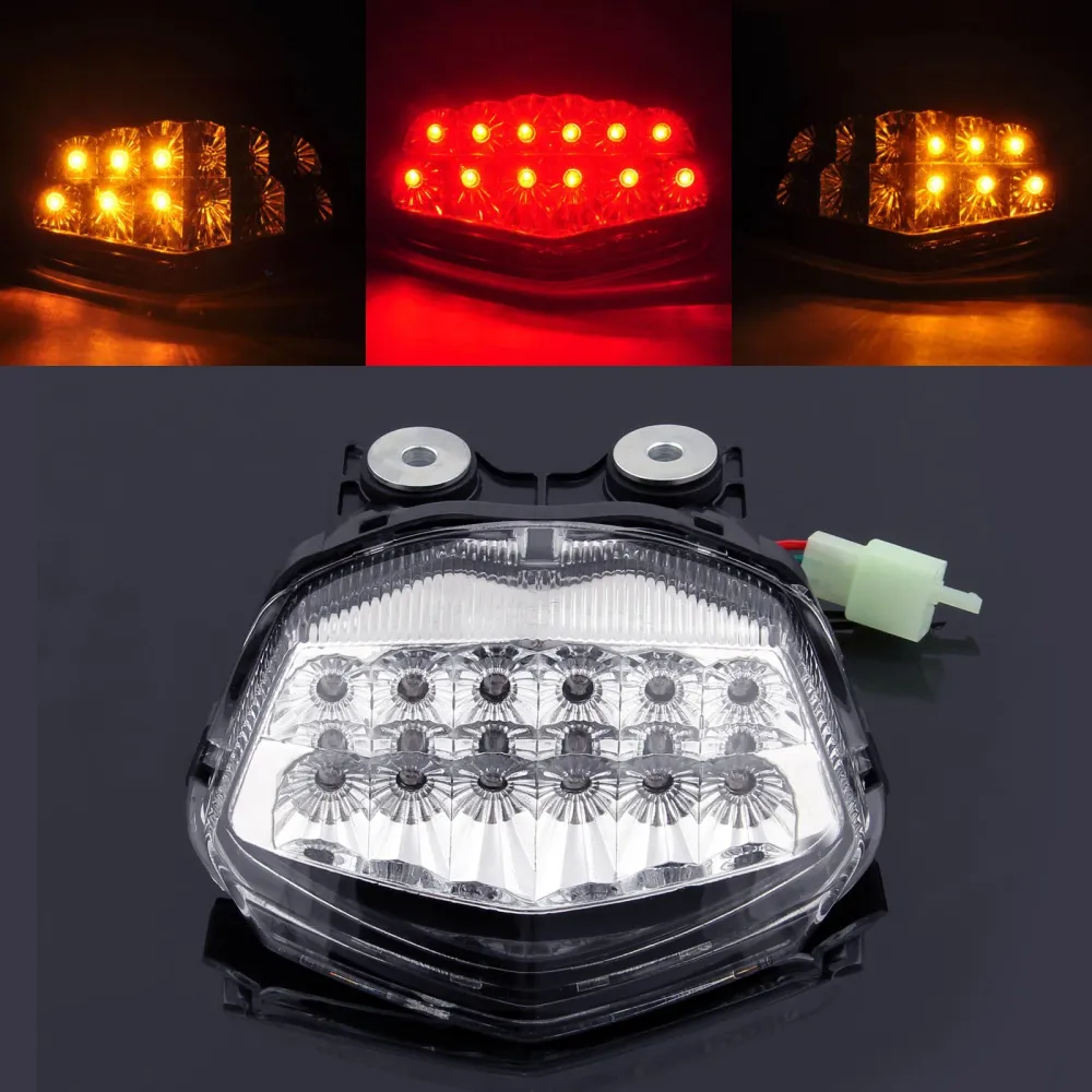 Integrert LED-baklys Kawasaki Ninja 250R EX250 (08-2012) 2 Farge generisk