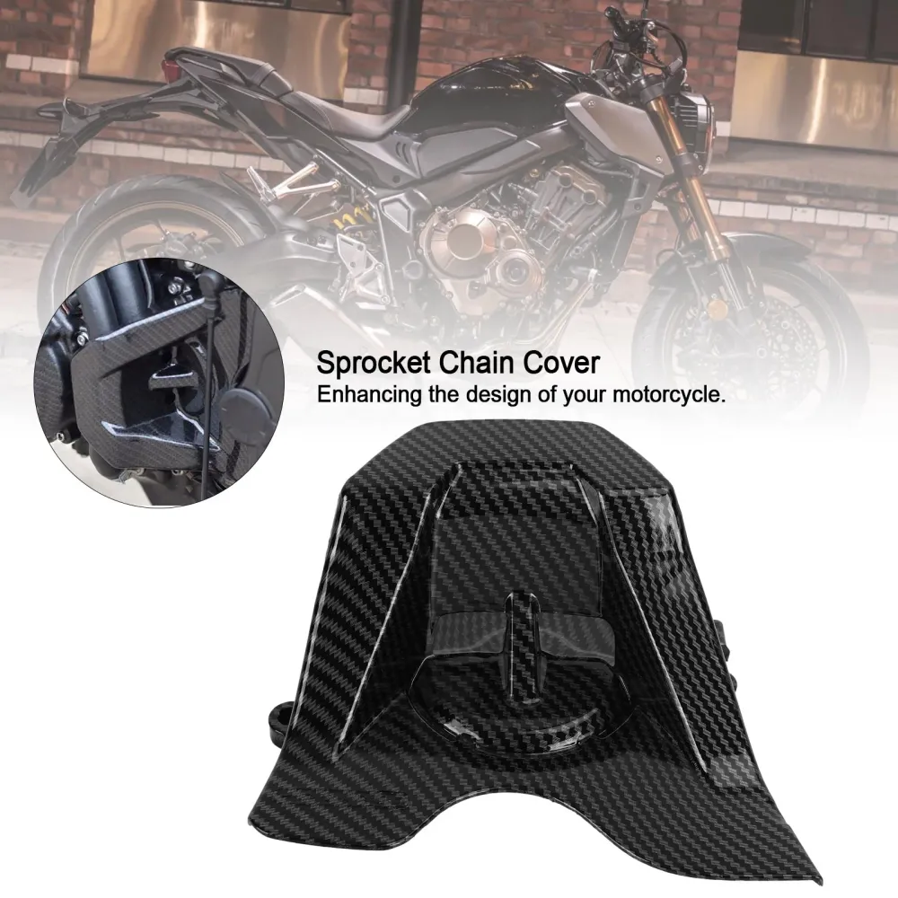 Karbon foran Sprocket Chain Cover Guard Honda CBR650R CB650R 2019-2021 generisk