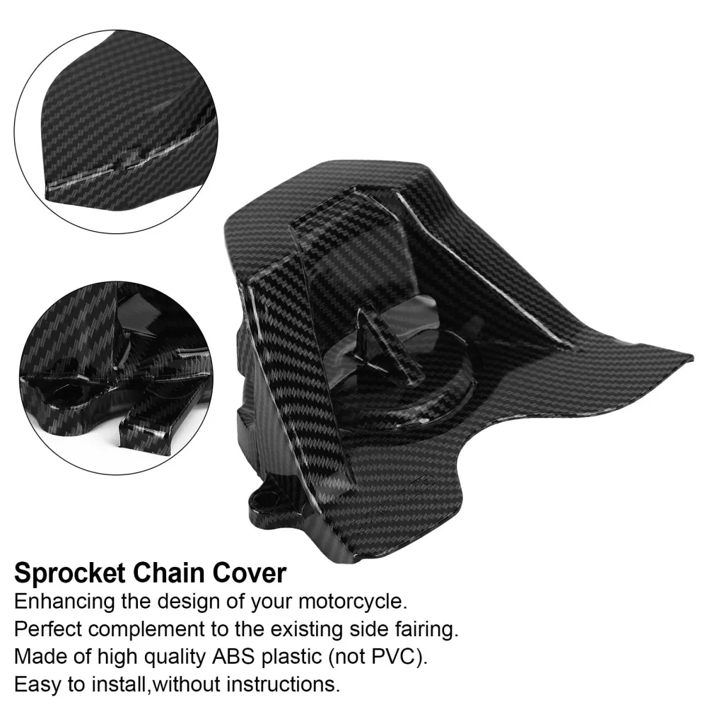 Karbon foran Sprocket Chain Cover Guard Honda CBR650R CB650R 2019-2021 generisk