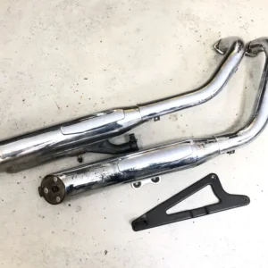Kawasaki VN 800 VN800A [1996] - Eksosrør eksoslyddemper manifold komplett med holder