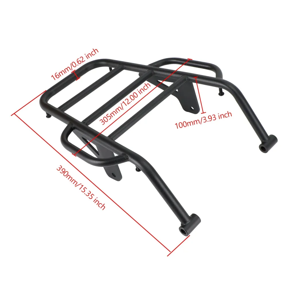 Kawasaki KLX230 KLX 230 S/SE 2020-2022 Bakre lastestativ m/Grab Handle Rail