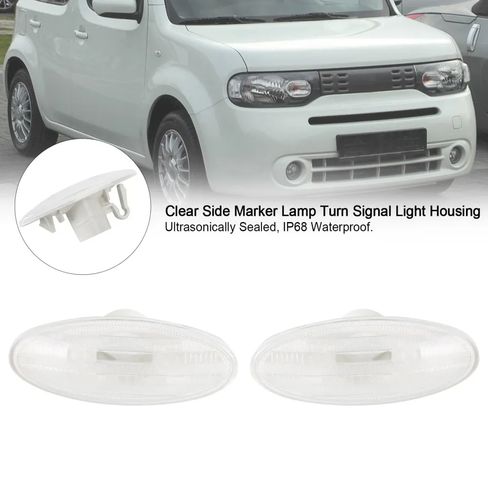 2x klar sidemarkørlampe blinklys lyshus 2008-2011 Renault Koleos Pre-LCI 26160-89900