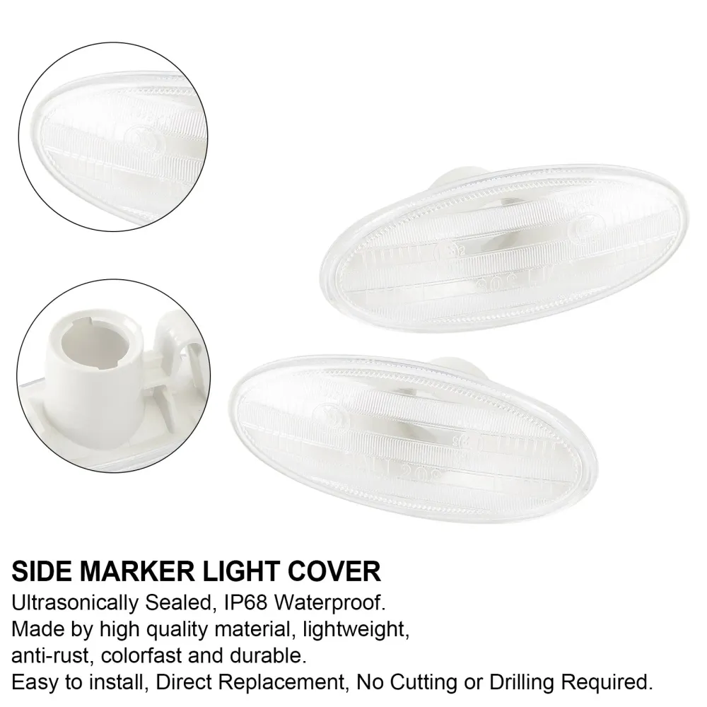 2x klar sidemarkørlampe blinklys lyshus 2008-2011 Renault Koleos Pre-LCI 26160-89900