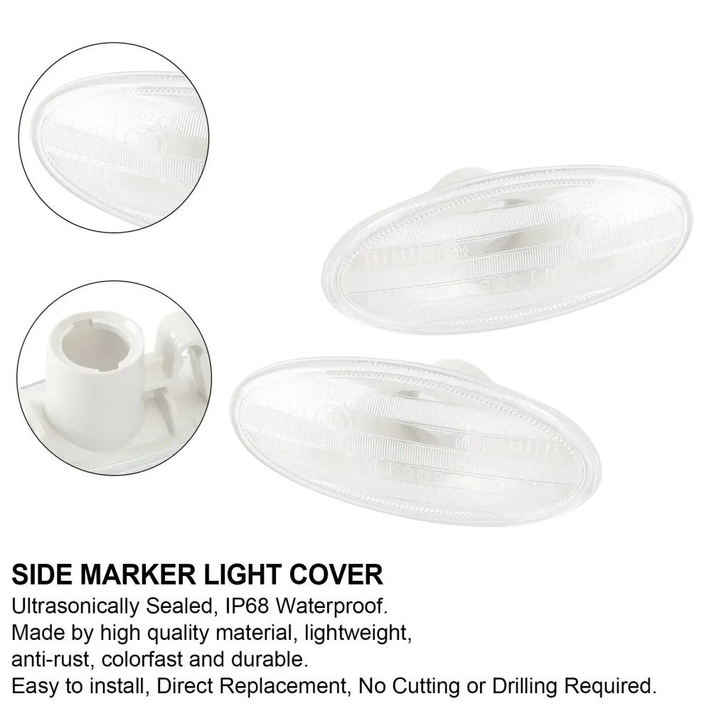 2x klar sidemarkørlampe blinklys Lyshus 2009-2013 Nissan Note (E11) 26160-89900