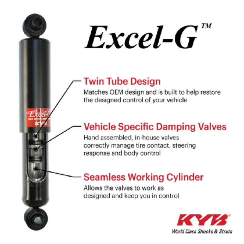 KYB 2020+ Hyundai Palisade w/o Auto Level / 21-23 Santa Fe Hybrid Excel-G Gas Shock - Rear