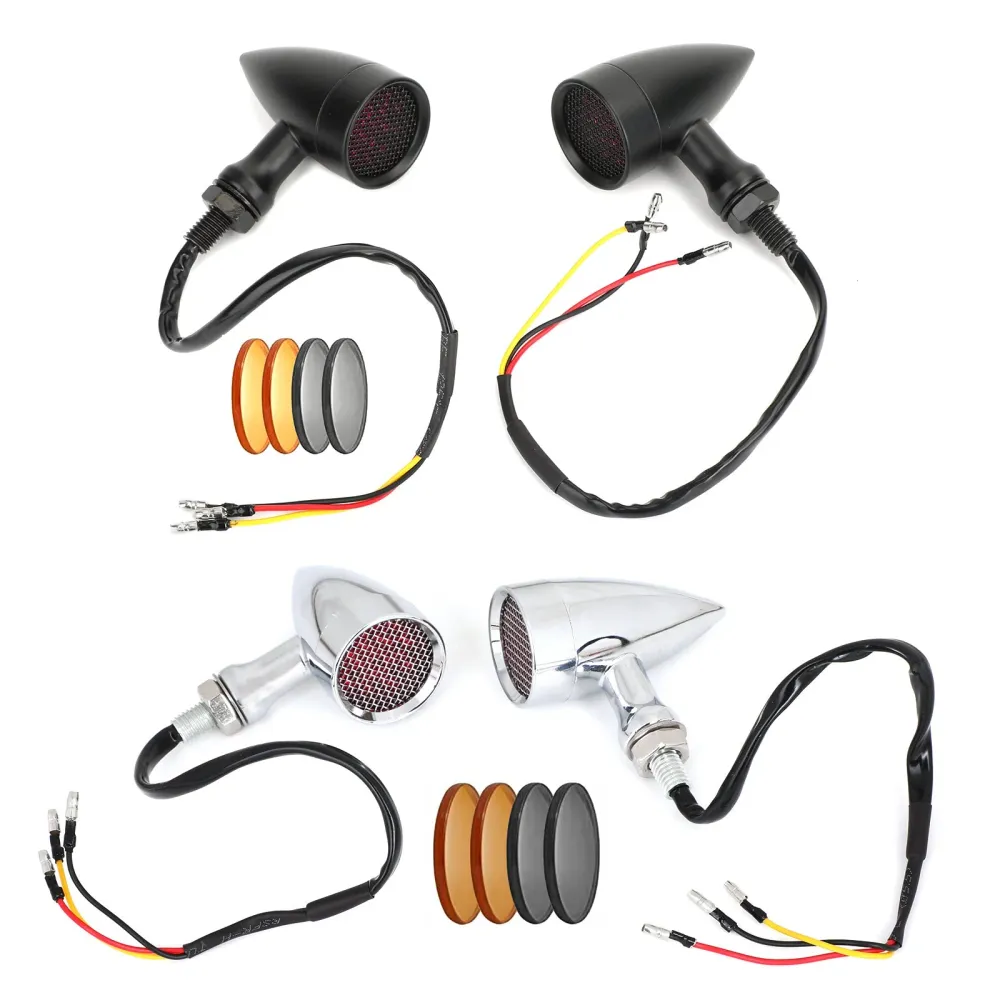 M10 Universal motorsykkel LED blinklys Indikatorer Blinkerlamper Generisk