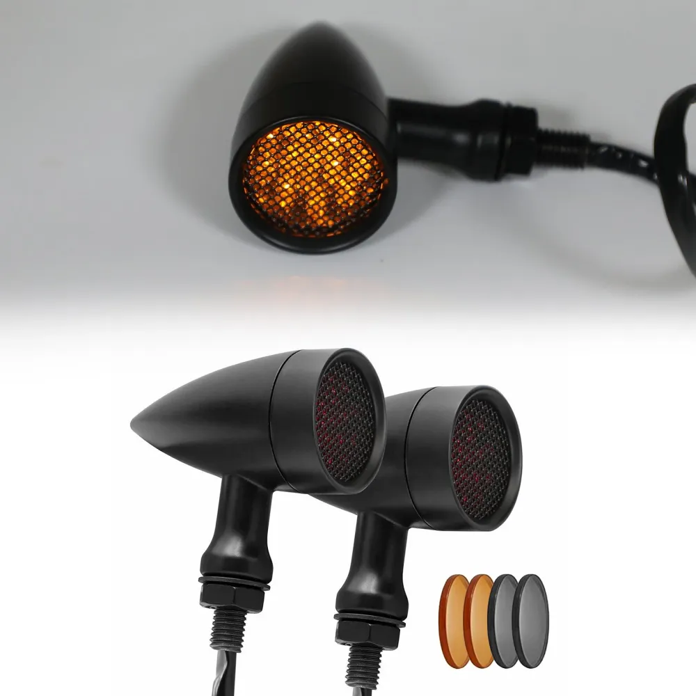 M10 Universal motorsykkel LED blinklys Indikatorer Blinkerlamper Generisk