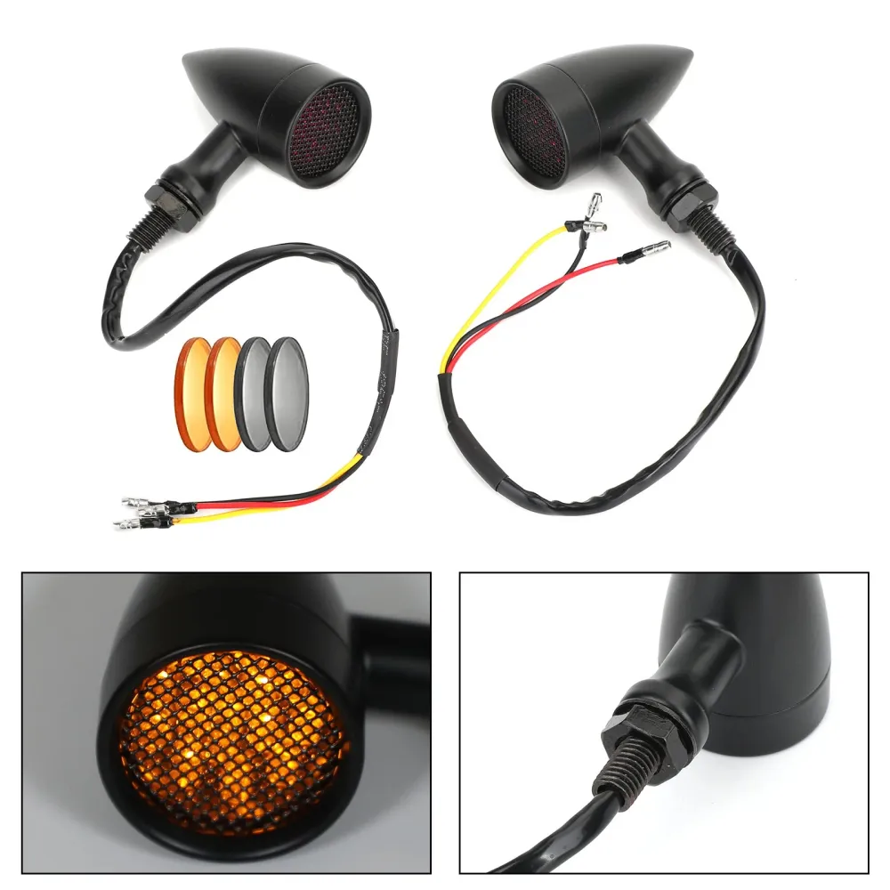 M10 Universal motorsykkel LED blinklys Indikatorer Blinkerlamper Generisk