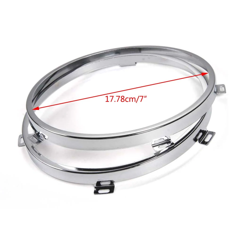 2x monteringsbrakett 7-tommers LED-frontlys rundt ring Wrangler JK 07-2017 generisk
