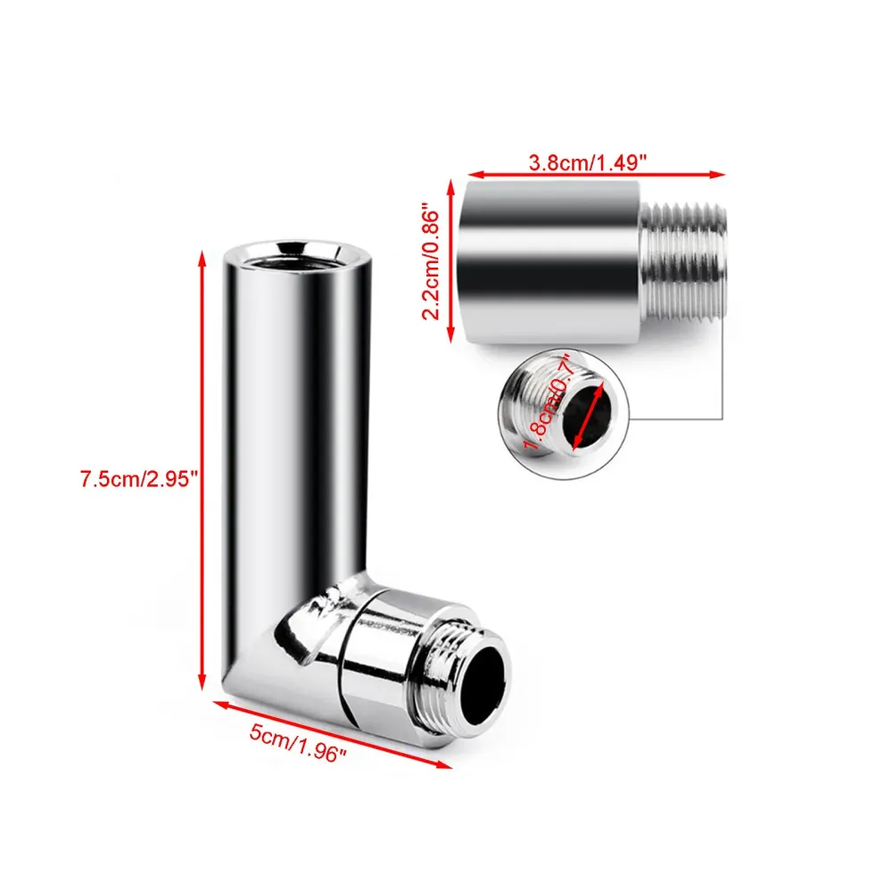 O2 oksygenavstandssensor vinklet extender 90 grader 02 bung extension m18 x 1,5 generisk
