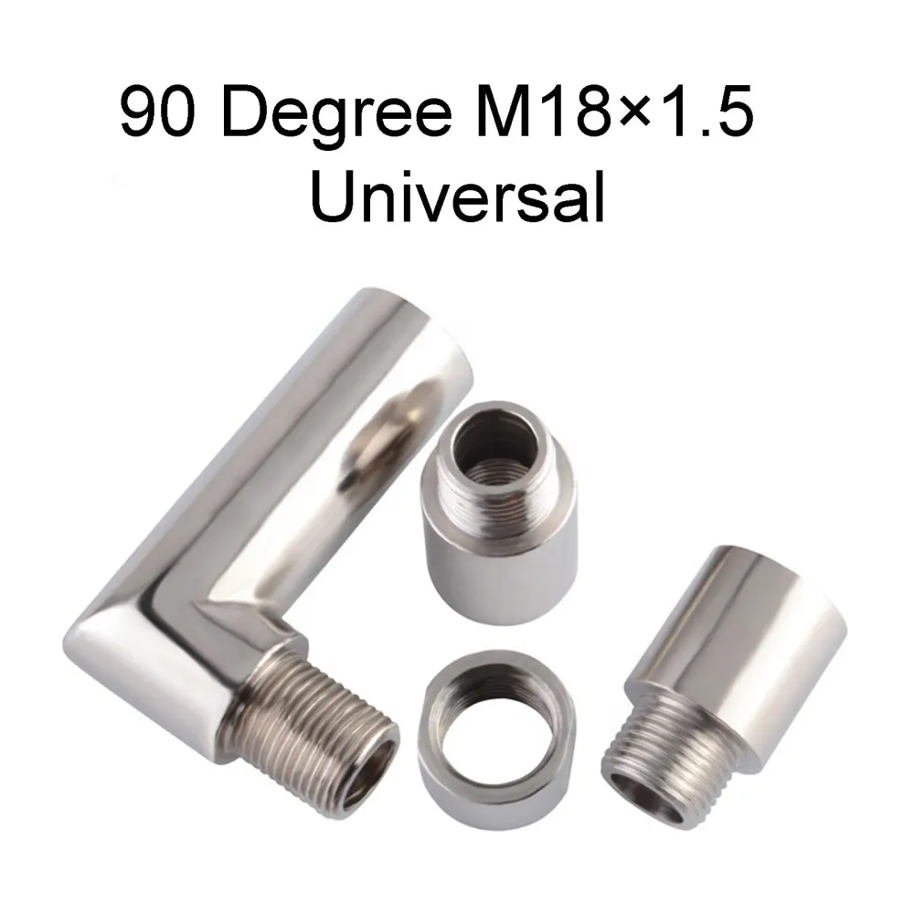O2 oksygenavstandssensor vinklet extender 90 grader 02 bung extension m18 x 1,5 generisk