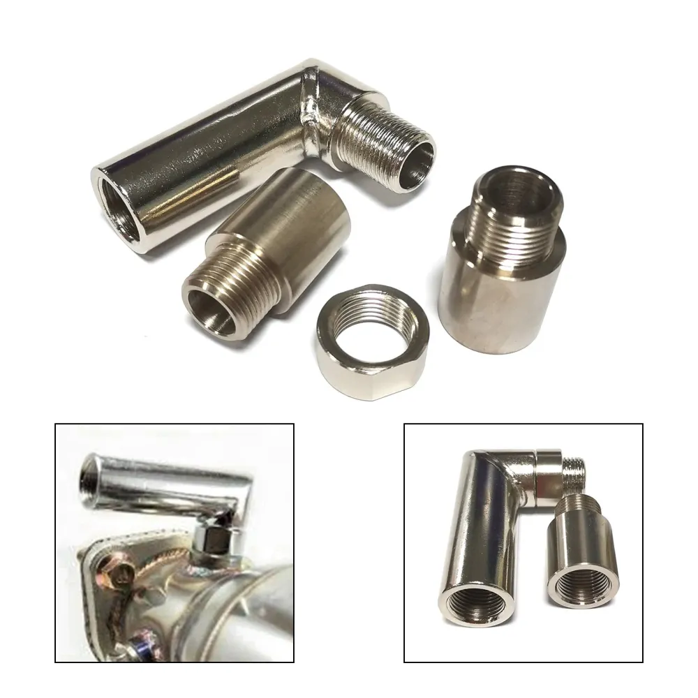 O2 oksygenavstandssensor vinklet extender 90 grader 02 bung extension m18 x 1,5 generisk