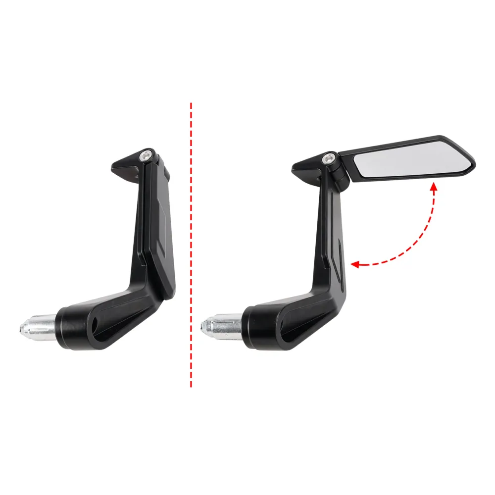 Par spak beskyttelse med sammenleggbar styrespeil mini motorsykkel 22mm