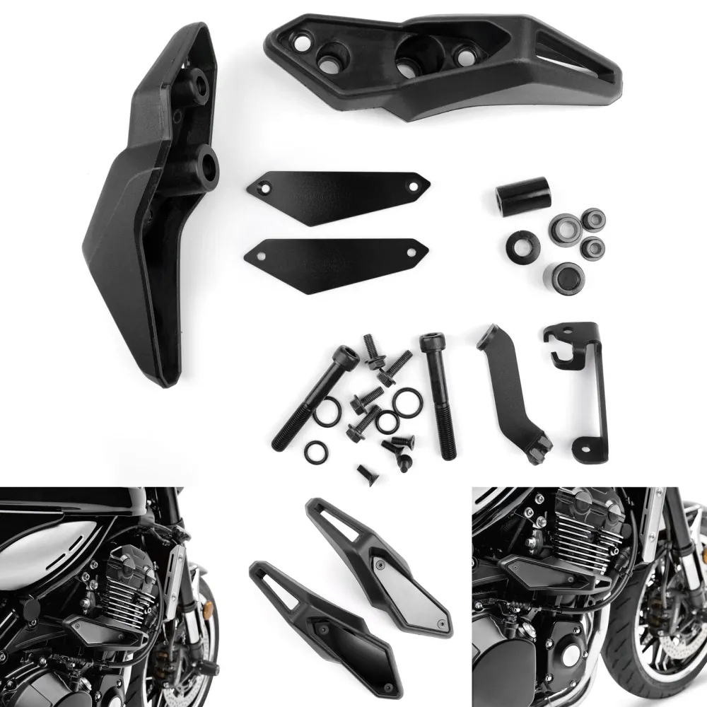 Rammeslider SETT Motorbeskyttelse VENSTRE & HØYRE 2018 Kawasaki Z 900 RS Generisk