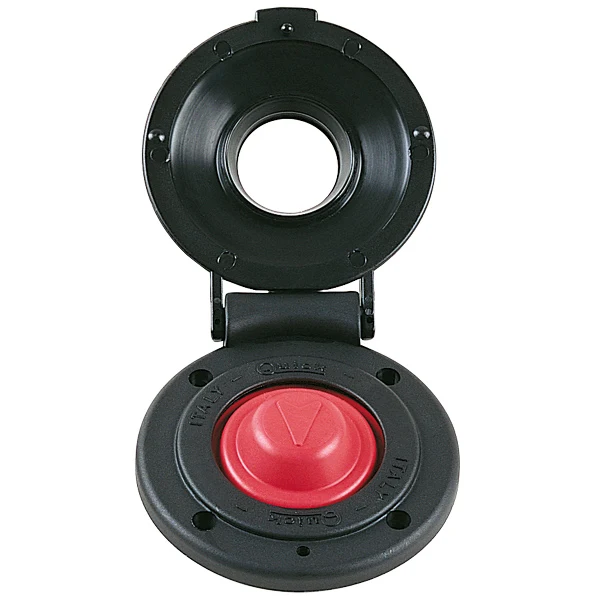 Rask fotbryter ankerspill, svart, 12/24 V, 77 mm x 17 mm x 85 mm