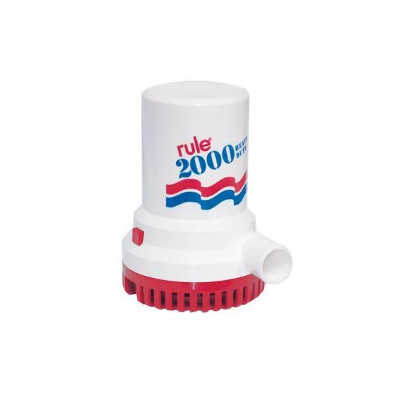Regel, lensepumpe 2000 GPH, 12V, 7570 L/time, CE-godkjent