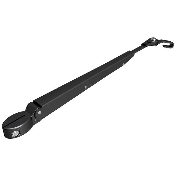 Roca, Viskerarm W10/W12, Justerbar Sort, 324-460mm, J-krokkobling, Ø 13,8 mm