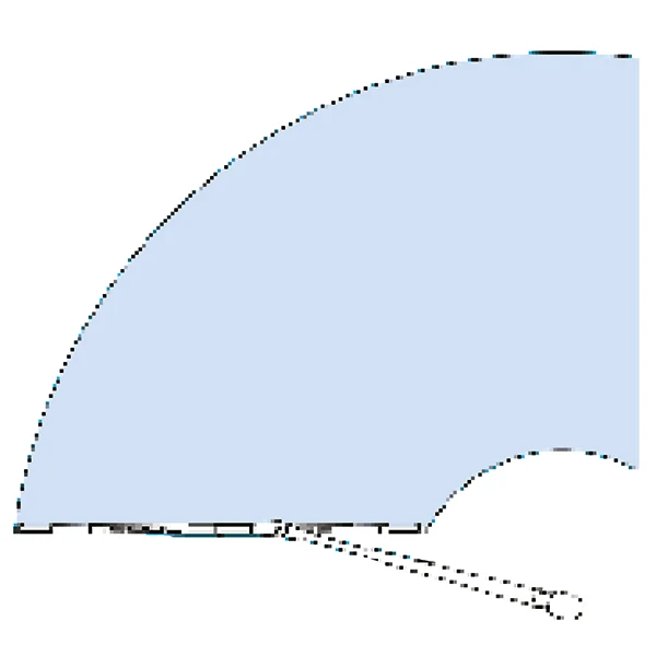 Roca, Viskerarm W10/W12 justerbar sort, 454-591mm, J-krokkobling, Ø 13,8 mm