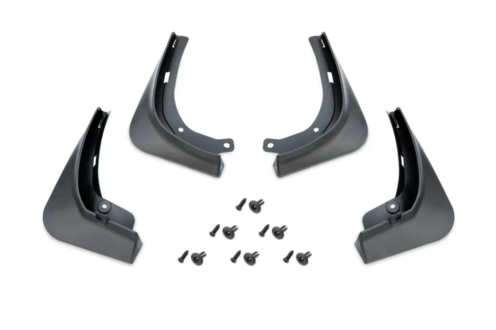 Skvettlapp Tesla Model 3 / sett 4 stk. (2017-2023) – (PU) polyuretan + ABS Automotive