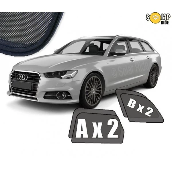 Solskjerm Audi A6 C7 Avant (2011-2018) (4 stk)