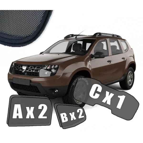Solskjerm Dacia Duster I (2010-2017) (5 stk)