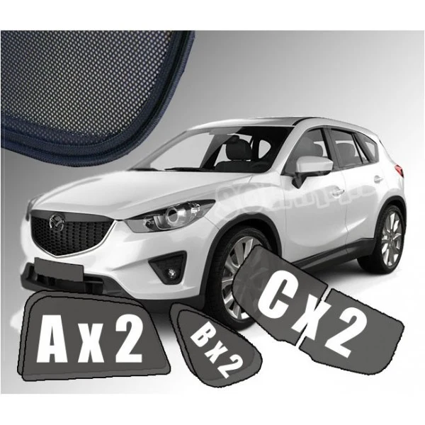Solskjerm Mazda CX-5 I (2012-2017) (6 stk)