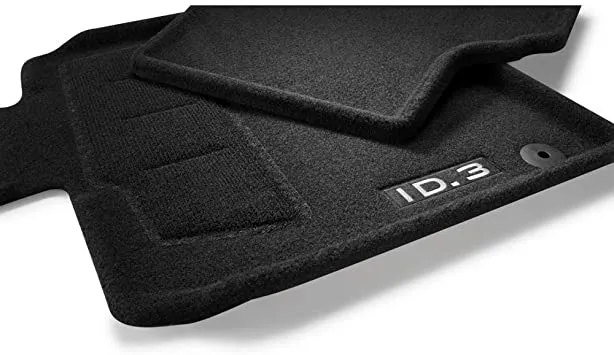 Stoffmatter Vw ID.3 (2020-) Optimat Svart med Logo | VAG OEM