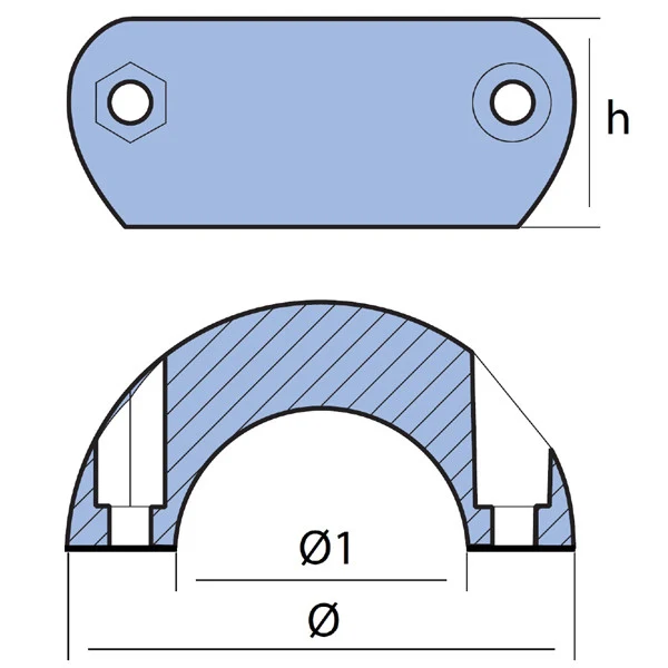 Tecnoseal, Akselanode Ø50mm, 1143221