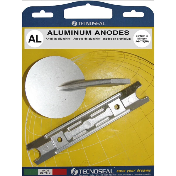 Tecnoseal, Alu anodesett Yamaha 60-90hk 2 takt, 688-45371-02, 6H1-45251-02
