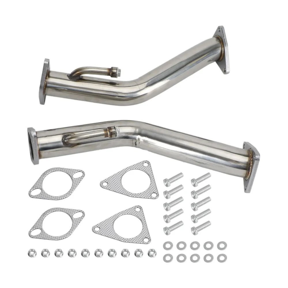 2.5" Testrør eksosnedrør alle Infiniti Q50/Q60-modeller med 3,7L motor (passer ikke 2,0 eller 3,0t modeller)