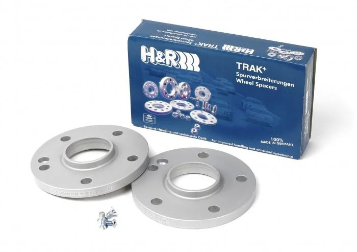 H&R Trak+ 25mm DRA Wheel Adaptor Bolt 5/112 Center Bore 66.5 Bolt Thread 14x1.5 - Black
