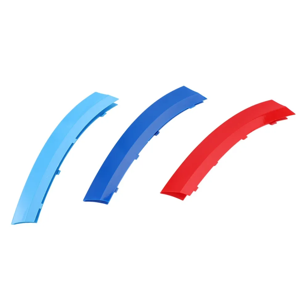 Tri-Colour Front Grille Grill Cover Strips Clipp Trim BMW X5 2008-2013