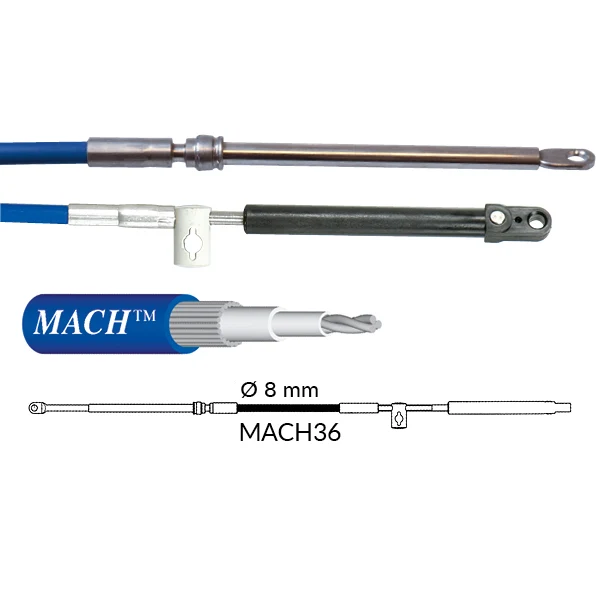 Ultraflex, Styrekabel mach36, 7 fot, 87 mm Slag