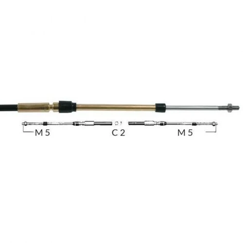 Ultraflex, Styrekabel C2, universal påhengsmotor, 9 fot, 87 mm
