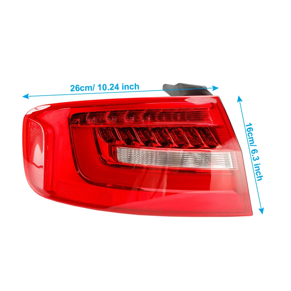 Venstre ytre baklys lampe passform Audi A4 B8.5pa 2013-2016 8K5945095AC