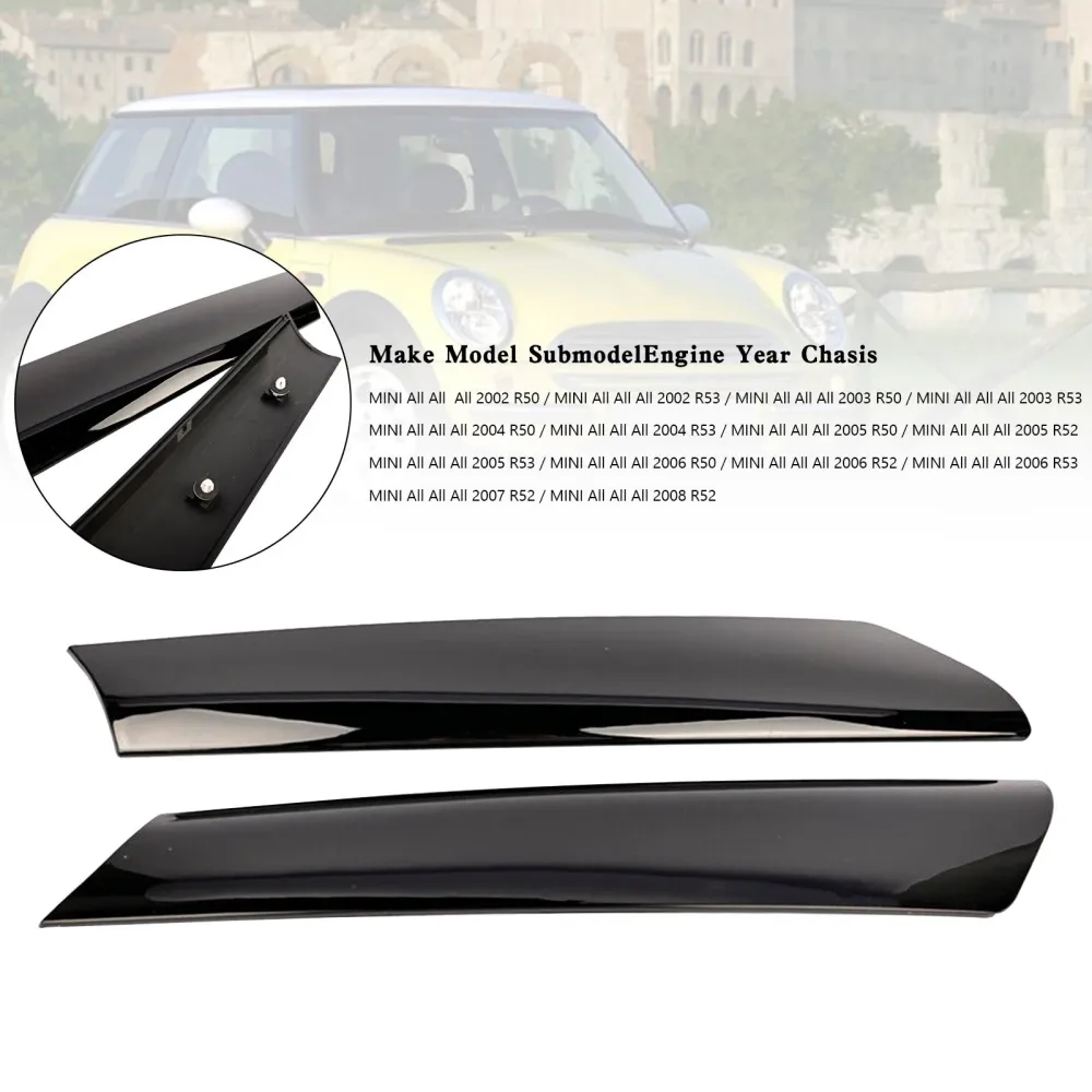 Venstre+høyre frontrute Post Trim 51137128157 58 Mini All 2006 R52