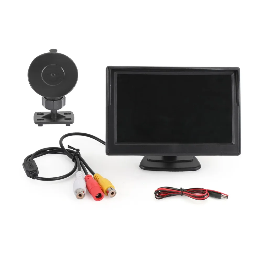 5 tommers HD TFT LCD Monitor bil bakre omvendt parkering av sikkerhetskopieringskamera