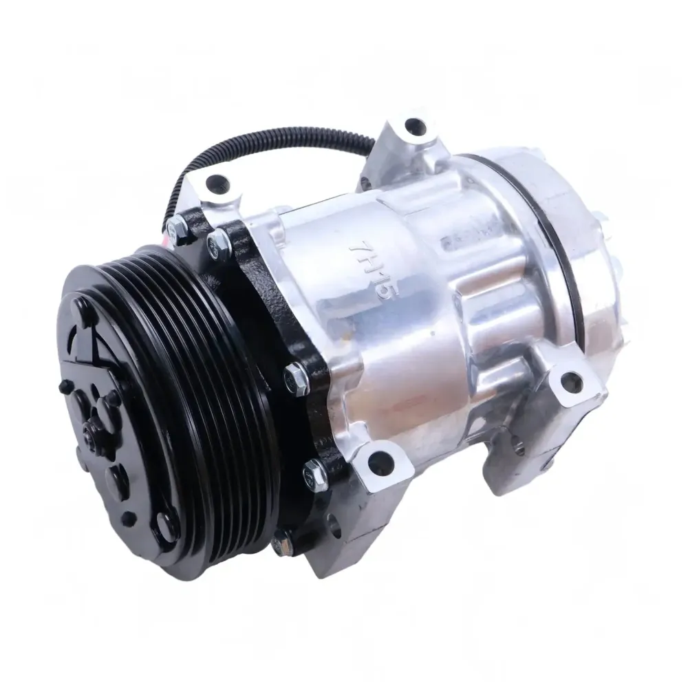 12V 6PK 126mm 7H15 /C kompressor F69-1015-111 F69-1028-111 Peterbilt 365 367 389 Kenworth T680 T660 T880 lastebil