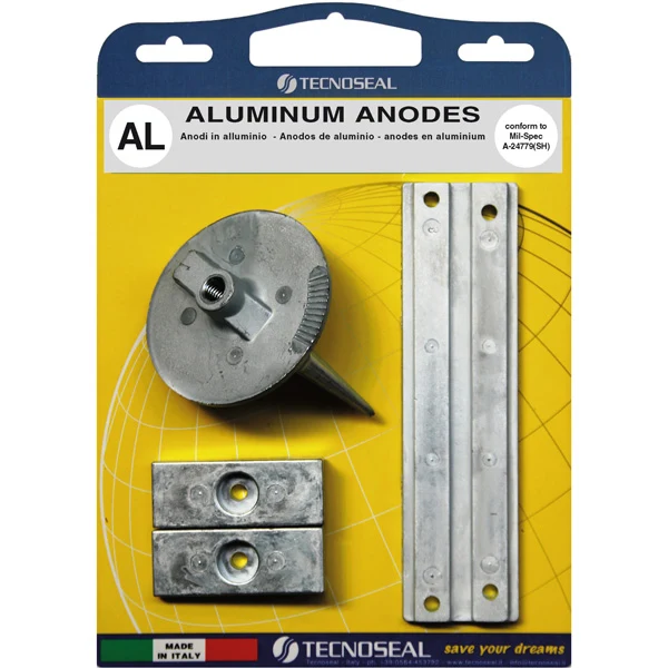 Tecnoseal, Alu anodesett Mercury F75-115, 55320-94900 / 55321-94900, 55320-95310 (95311)