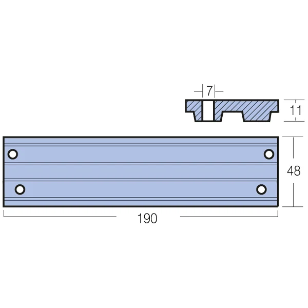 Tecnoseal, Sinkanode Mercury 40-225hk, Originalnr. 818298, 0,67 kg