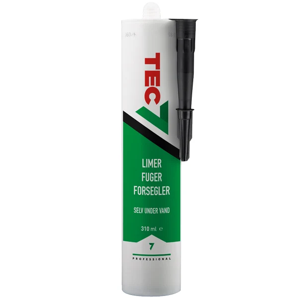 Tec7, Universallim og fugemasse, 310ml brun
