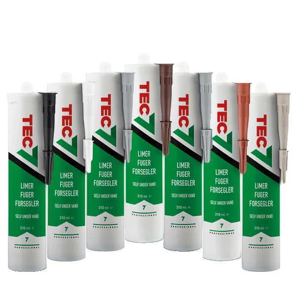 Tec7, Universallim og fugemasse, 310ml brun