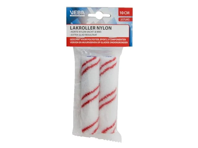 Veba, Mikrofiberrulle 10 cm 6 mm batteri (2 stk)