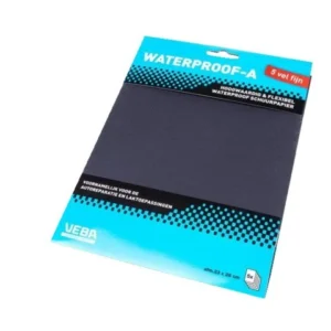 Veba, Vanntett sandpapir fint, 23 x 28 cm (5-pakning)
